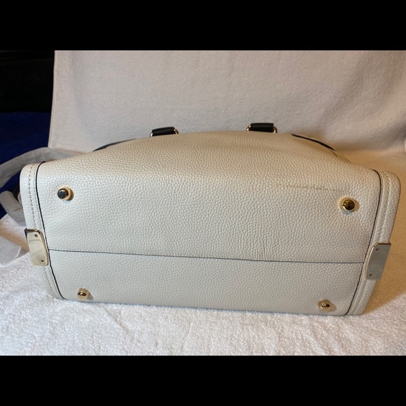 COACH Purse Black Off-White LRG Authentic  Leather - Picture 7 of 10